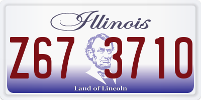 IL license plate Z673710