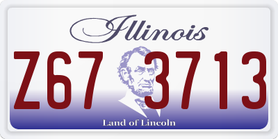 IL license plate Z673713