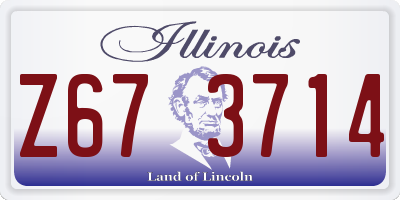 IL license plate Z673714