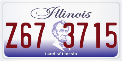 IL license plate Z673715