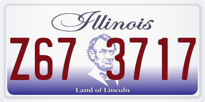 IL license plate Z673717