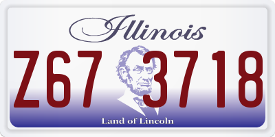 IL license plate Z673718