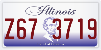 IL license plate Z673719