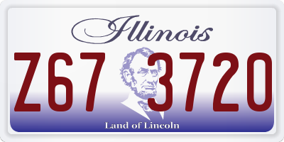 IL license plate Z673720