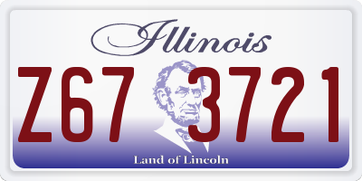 IL license plate Z673721