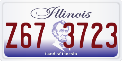 IL license plate Z673723