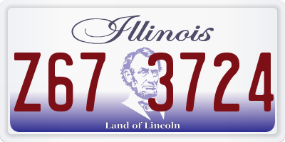 IL license plate Z673724