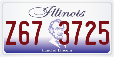 IL license plate Z673725