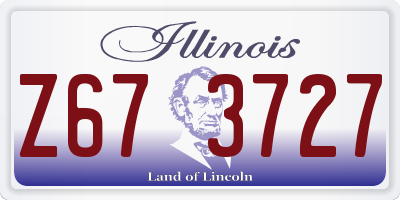 IL license plate Z673727
