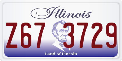 IL license plate Z673729