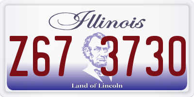 IL license plate Z673730