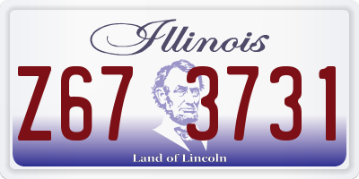 IL license plate Z673731