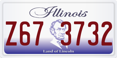 IL license plate Z673732