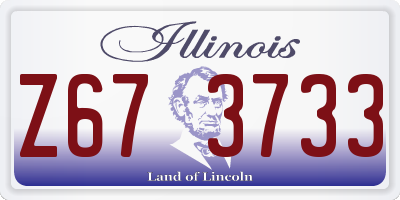 IL license plate Z673733