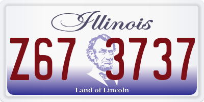 IL license plate Z673737
