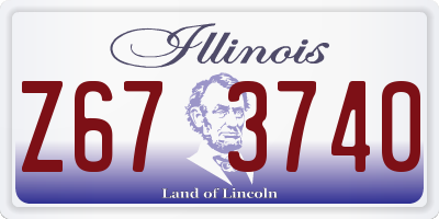 IL license plate Z673740