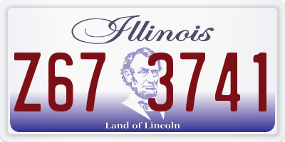 IL license plate Z673741