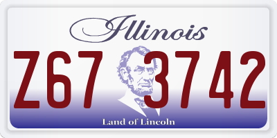 IL license plate Z673742