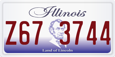IL license plate Z673744