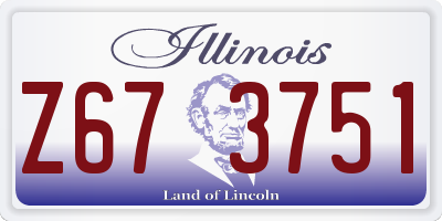 IL license plate Z673751