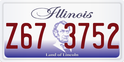 IL license plate Z673752