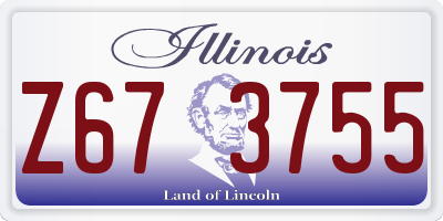 IL license plate Z673755