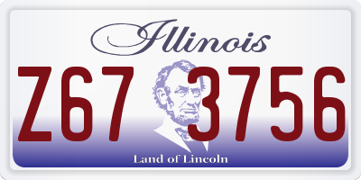IL license plate Z673756