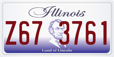 IL license plate Z673761