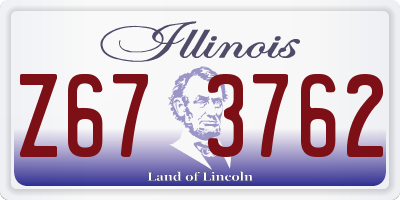 IL license plate Z673762