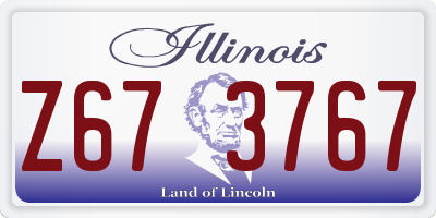 IL license plate Z673767
