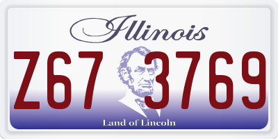 IL license plate Z673769