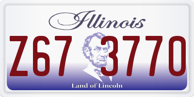 IL license plate Z673770