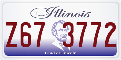 IL license plate Z673772