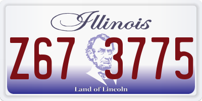IL license plate Z673775