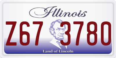 IL license plate Z673780