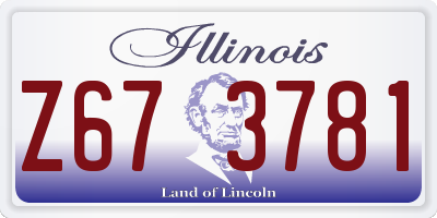 IL license plate Z673781