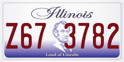 IL license plate Z673782