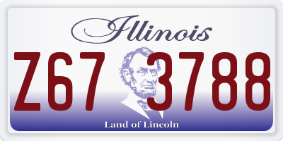 IL license plate Z673788