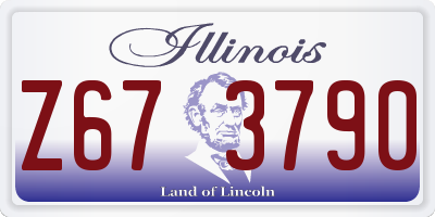 IL license plate Z673790
