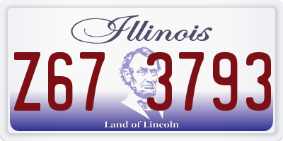 IL license plate Z673793