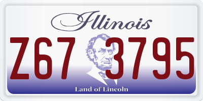 IL license plate Z673795