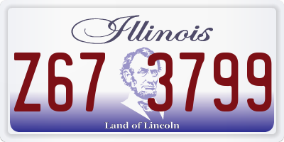 IL license plate Z673799