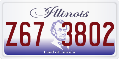 IL license plate Z673802