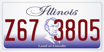 IL license plate Z673805