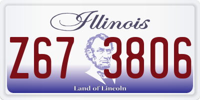 IL license plate Z673806