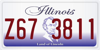IL license plate Z673811