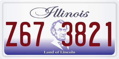 IL license plate Z673821