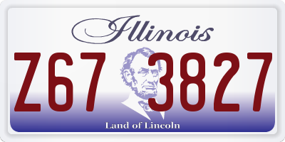 IL license plate Z673827