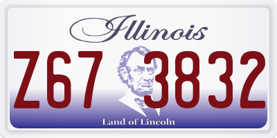 IL license plate Z673832
