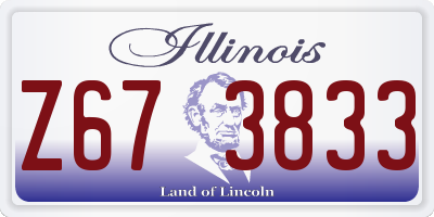 IL license plate Z673833